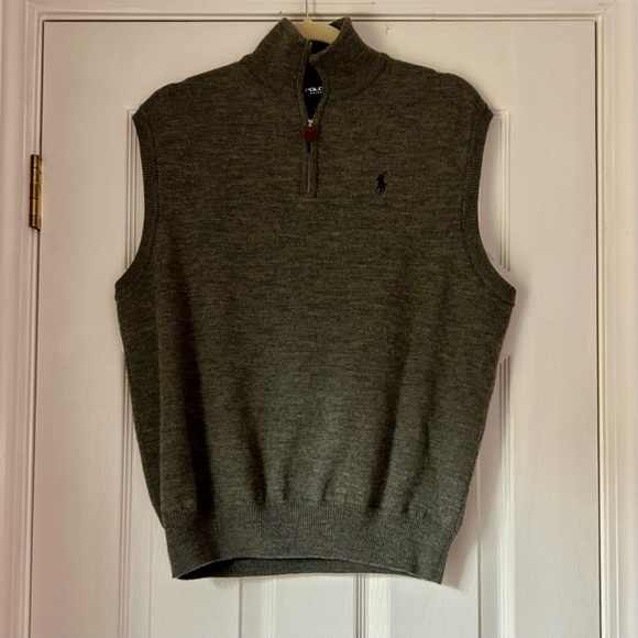 POLO GOLF Merino Wool Sweater Vest - Picture 1 of 4